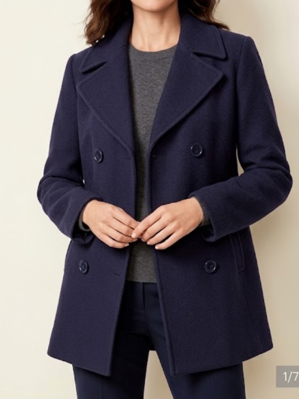 Talbot's Navy‎ Wool Coat